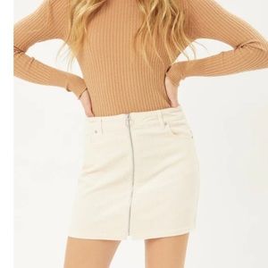 Corduroy mini skirt